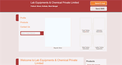 Desktop Screenshot of labequipmentsandchemicals.co.in